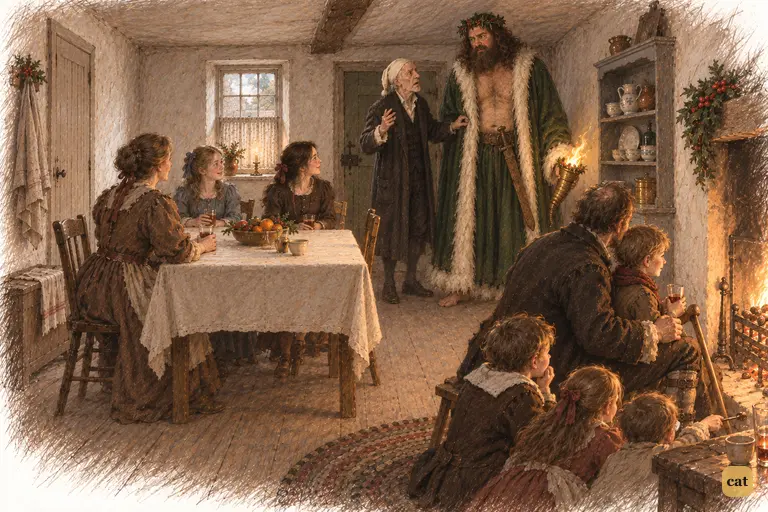 Unseen, Scrooge asks the Spirit, for the first time, about someone else's life
