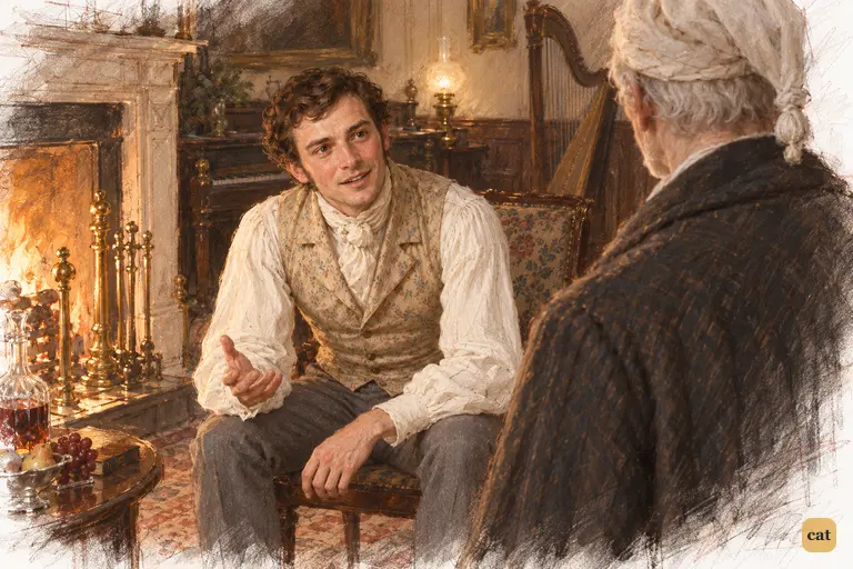 Fred stops laughing and says quietly that he will invite his uncle every year out of pity.