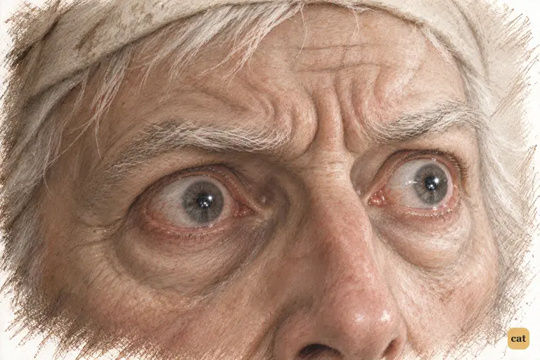 Scrooge's eyes widen in dread as the Spirit quietly answers that it is his past