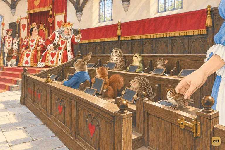 The trial stops dead.