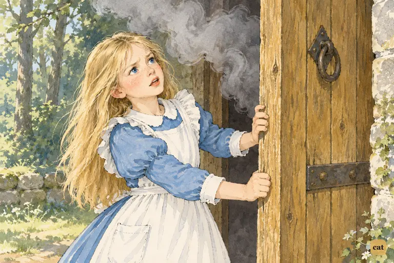 Alice has given up on the Footman.