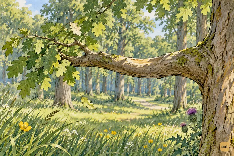 The Cat has vanished again and left an empty bough.
