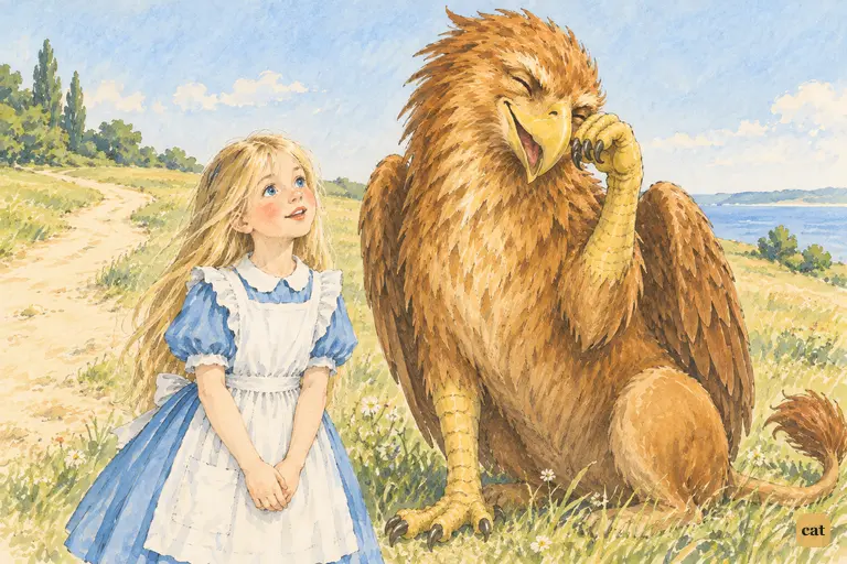 The Gryphon has just woken up.