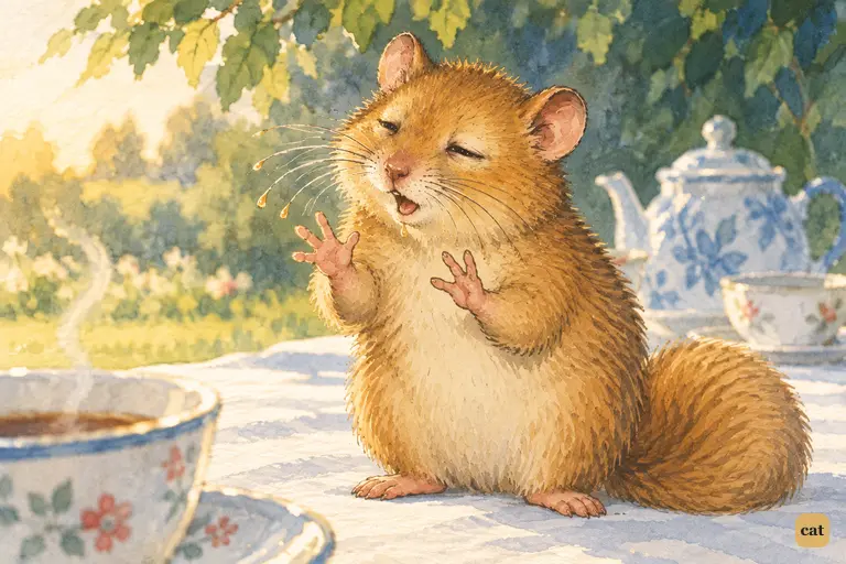 Pinched awake, the drowsy Dormouse rushes into his story of three sisters in a well