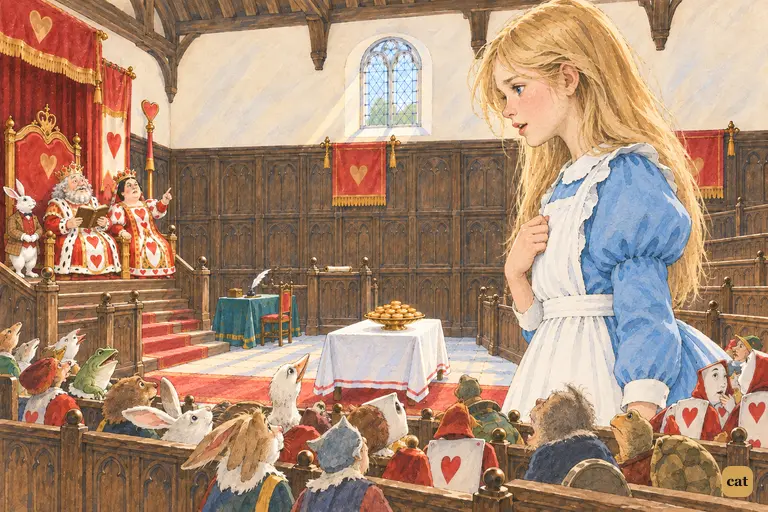 Huge Alice tells the King that the oldest rule ought to be Number One