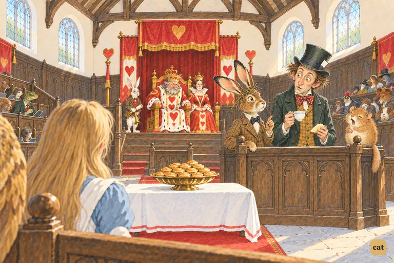 The Hatter, March Hare and Dormouse give three different dates for the same tea