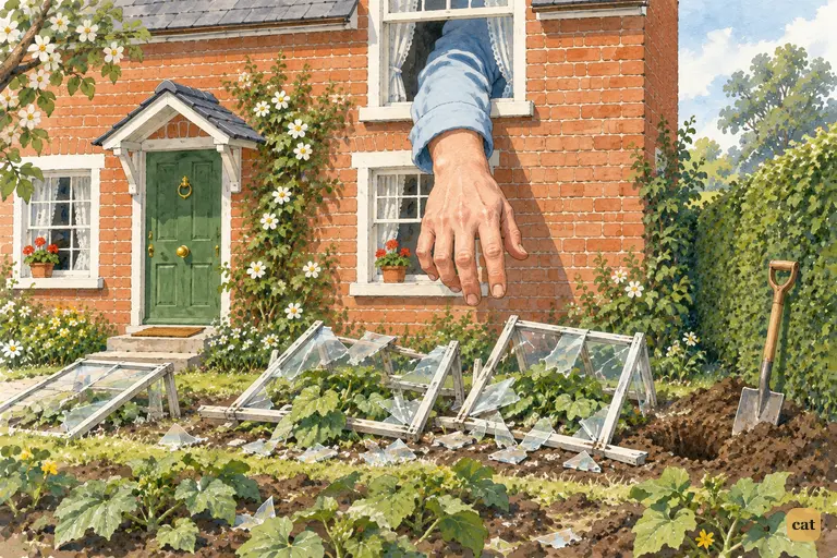 After the second snatch, a quiet falls over the White Rabbit's little garden.