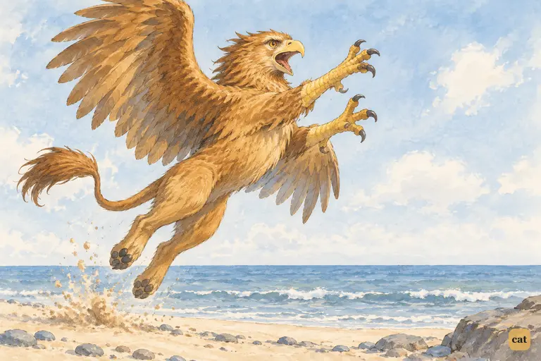 The Gryphon can't wait for the Mock Turtle to finish describing the Lobster Quadrille.