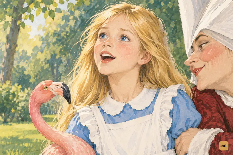 Alice suddenly works out the answer to her mustard question and cries out "it's a vegetable!"