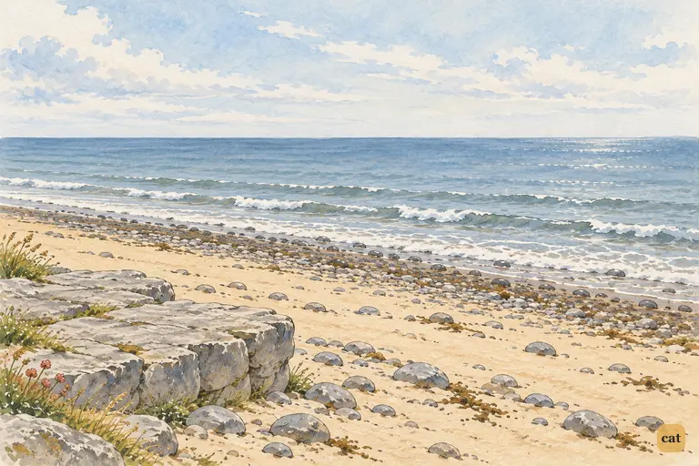 The Mock Turtle's song pauses on the empty shore.