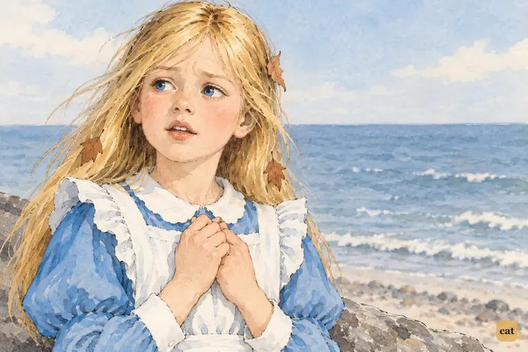 Chin up, Alice begins the next verse on the rock ledge, sure it will come out wrong