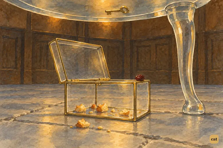 The chapter ends on what is left behind.