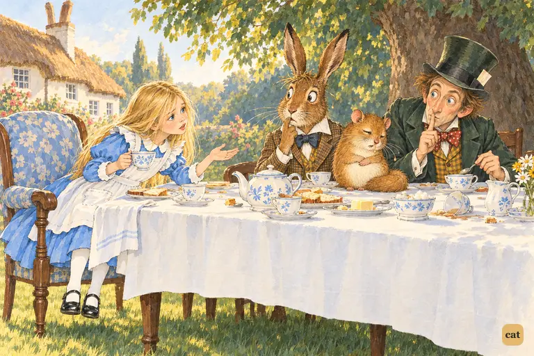Alice has just shouted "There's no such thing!"
