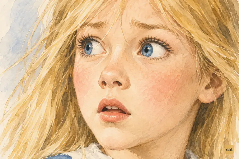 The instant the White Rabbit shrills "Alice!", the watcher becomes the next witness.
