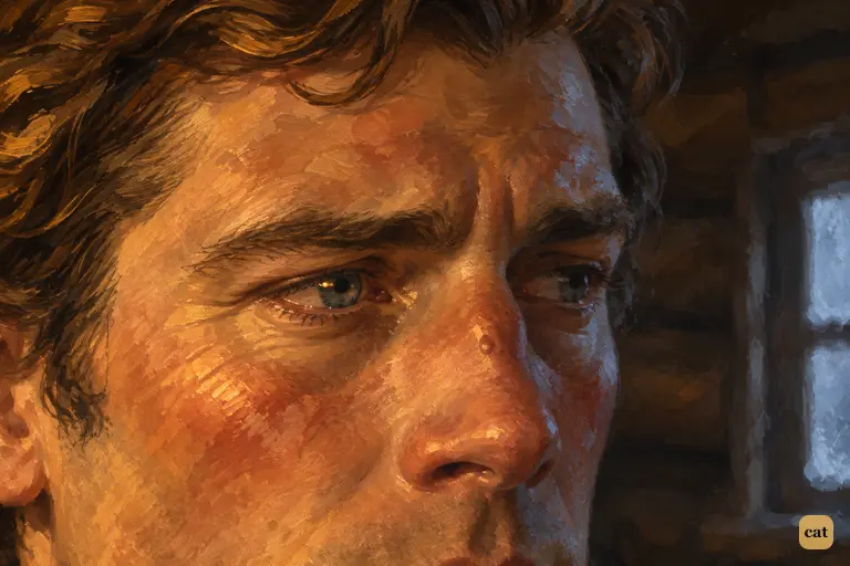 The letter-writer's eyes grow wet with admiration as he finishes the master's story