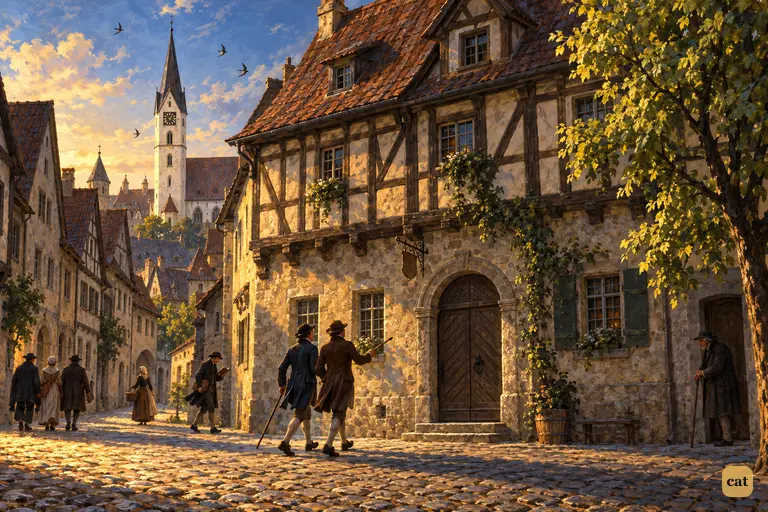 Two friends walk home to the lodging house, where a letter from Geneva waits