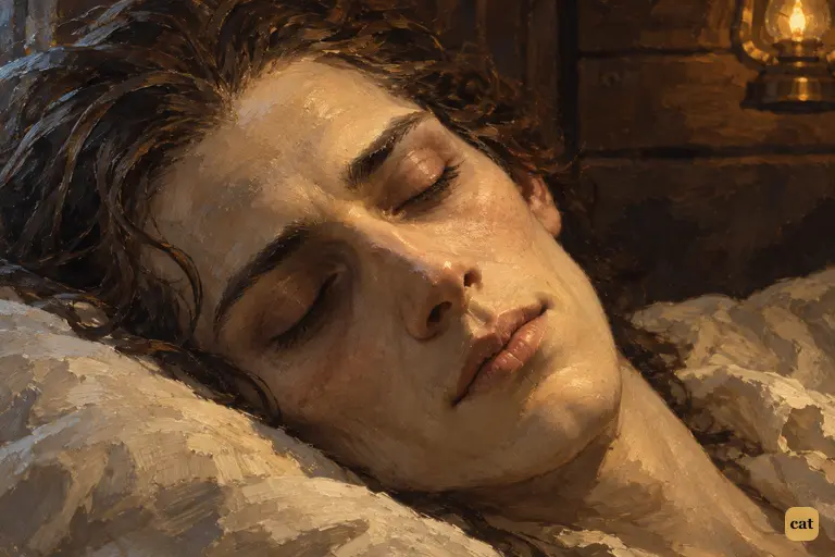 Victor Frankenstein's eyes close for good and the last trace of a gentle smile leaves his lips.