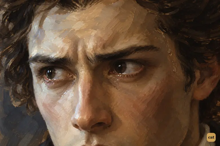 Victor stares at Krempe as the blunt praise lands, horror in his eyes