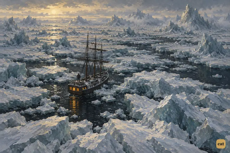 Walton's ship lies alone in the endless northern ice