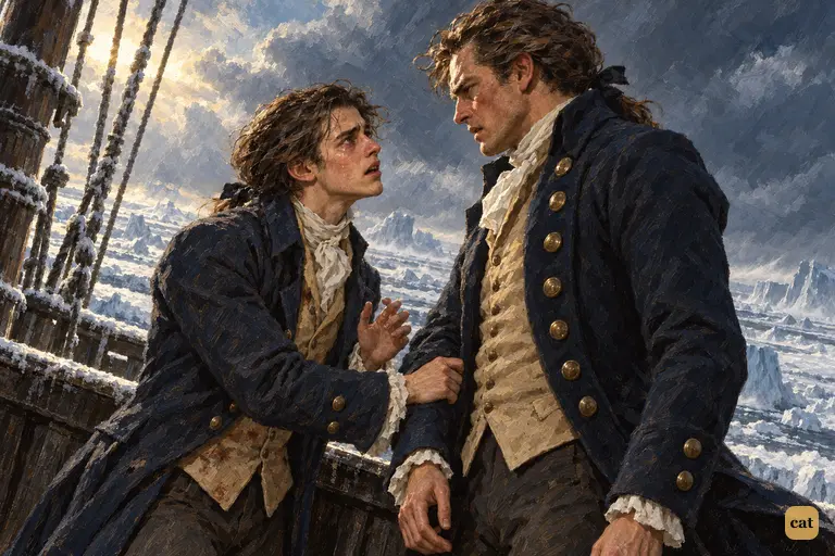 The weeping stranger seizes Walton's arm and asks: Do you share my madness?