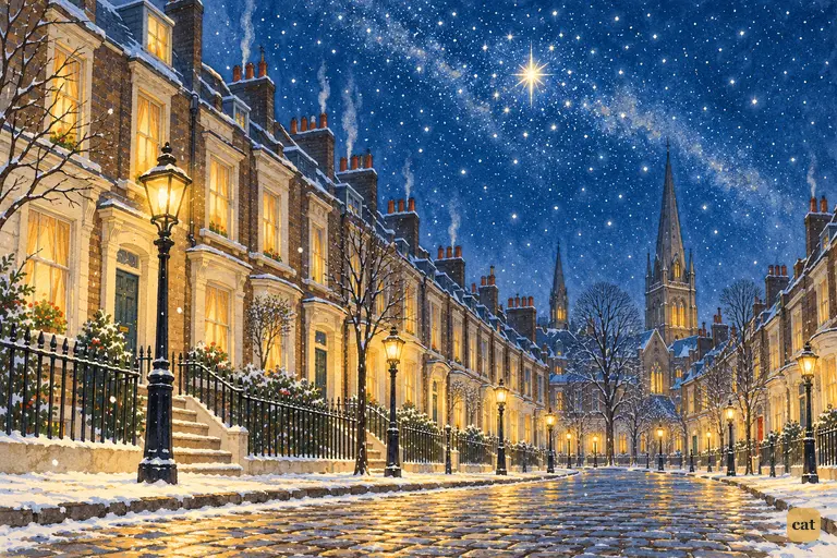 Above the sleeping Darling house, the smallest star flares brighter than all the rest