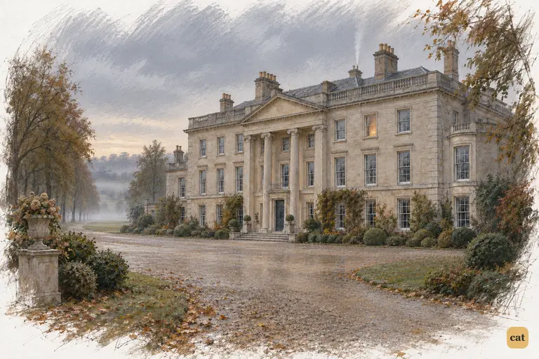 Netherfield waits in the grey autumn dawn before the visitors arrive.