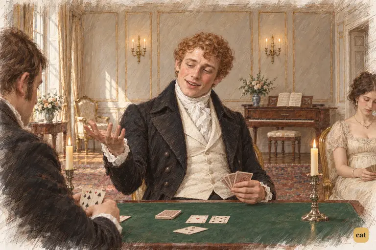 Bingley gives an amused shrug, leaving Darcy to explain his own opinions