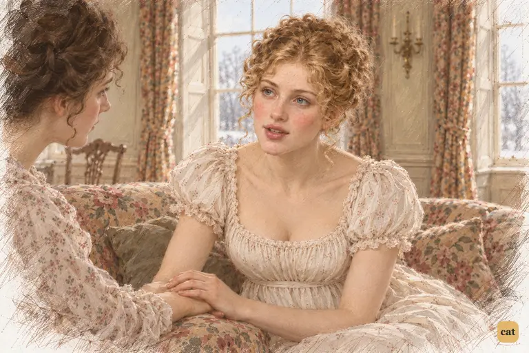 Jane gently urges Elizabeth to consider Charlotte’s circumstances.