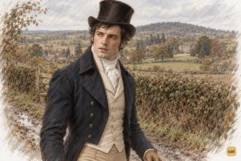 Darcy turns toward Elizabeth as her gratitude reveals that his secret intervention has become known.