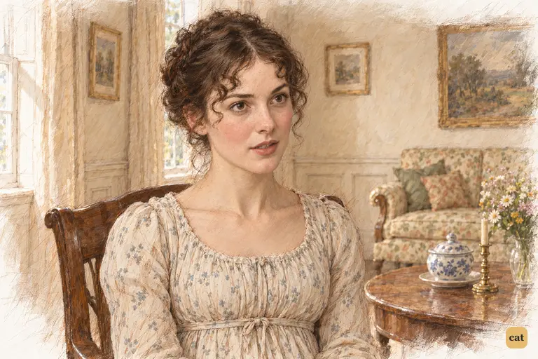 Elizabeth voices her resolve to relinquish hope if Darcy fails to return.