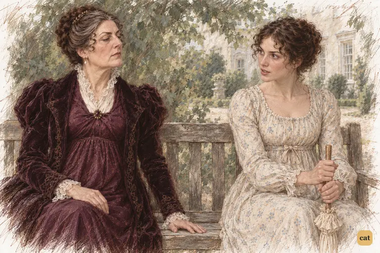 Elizabeth Bennet declares her independence with composed resolve.