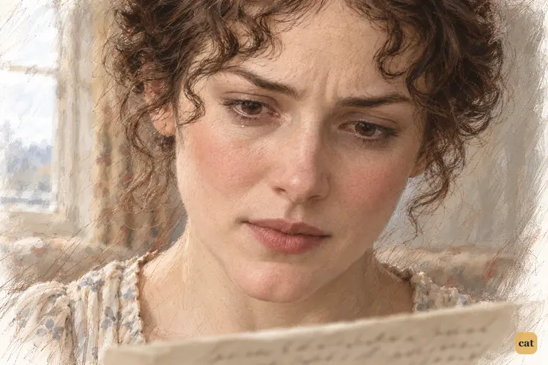 Elizabeth pauses over Jane’s almost-accusation, her eyes wet and her lips gently pressed together.