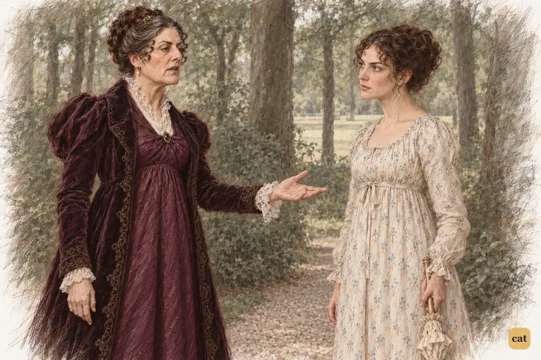 Lady Catherine turns her past hospitality into a demand for Elizabeth’s obedience.