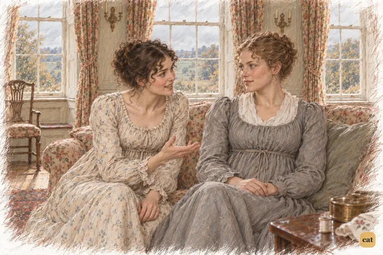 Elizabeth lightly reduces four evenings of courtship to a shared preference in card games.