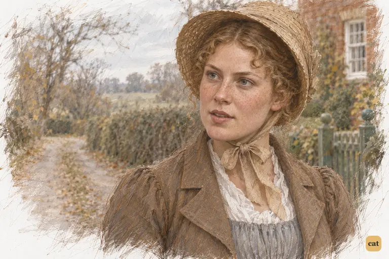 Charlotte Lucas parts her lips to give her answer, her steady face untouched by romantic excitement.
