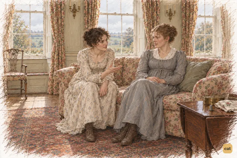 Elizabeth defends Jane's openness; Charlotte answers with practical kindness