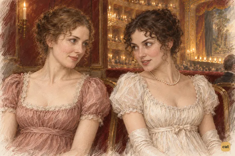 Elizabeth answers her aunt with an affectionate shrug and amused certainty.