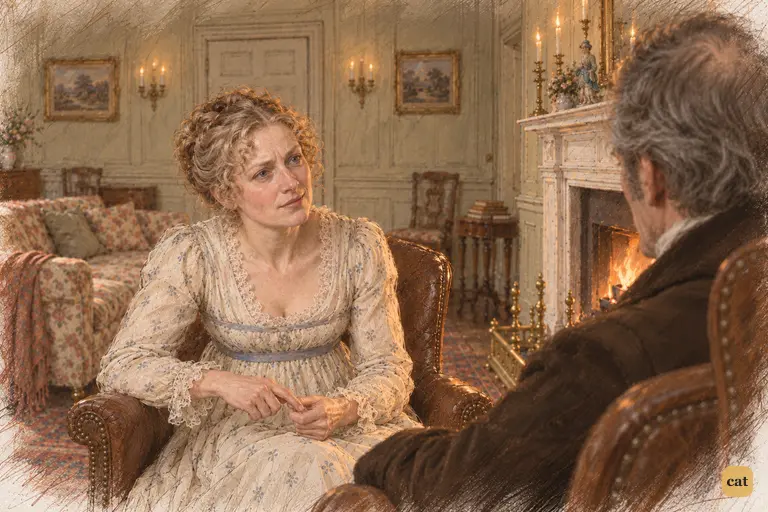 Mrs. Bennet counts days on her fingers, ruling out Mrs. Long's introduction
