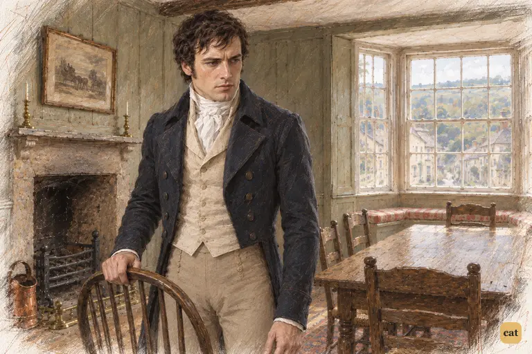Wickham’s name arrests Darcy’s anxious concern into stunned recognition.