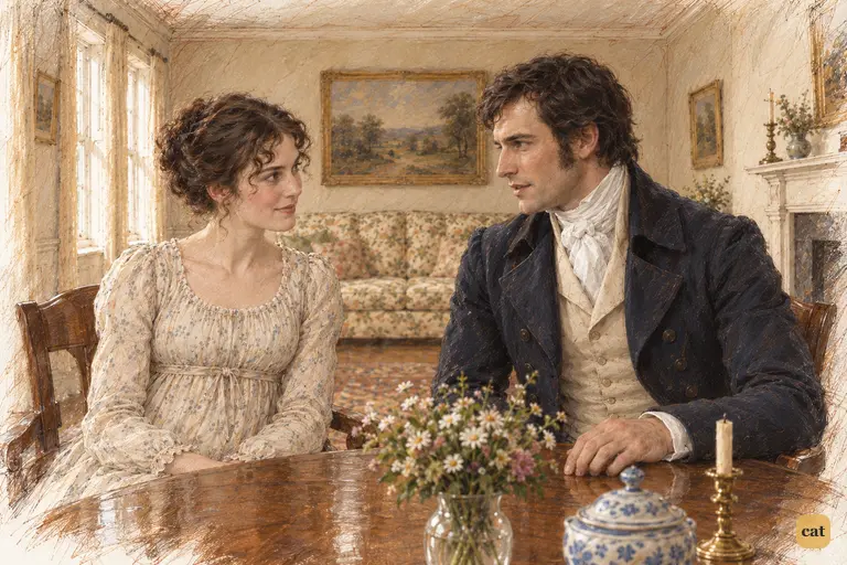 Darcy reveals the private hope behind his visit.
