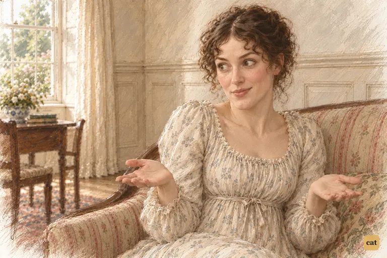 Elizabeth answers Charlotte’s hopeful conjecture with an amused shrug.