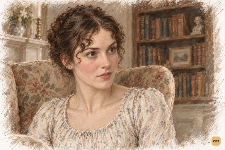 Darcy’s name arrests Elizabeth’s attention as her father begins to make light of it.