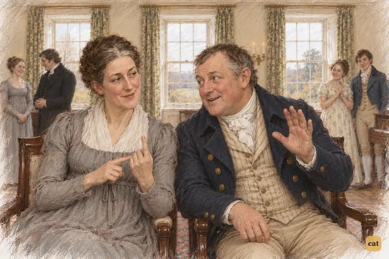 Lady Lucas counts years to Collins's inheritance; Sir William imagines St. James's