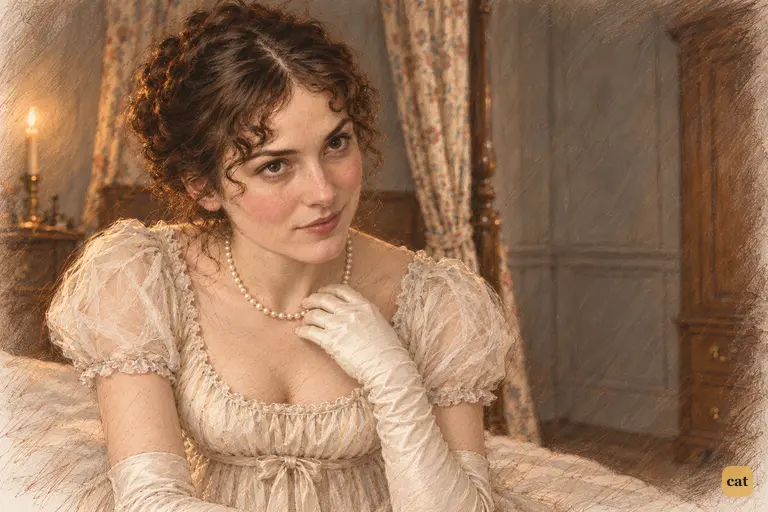 Elizabeth's smile cools into a questioning look as she asks Jane about Bingley's sisters