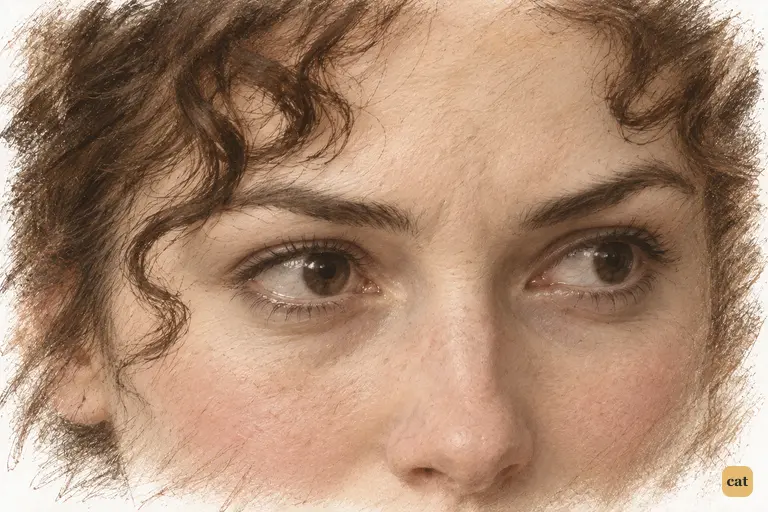 Elizabeth’s forced laughter conceals wounded hope.