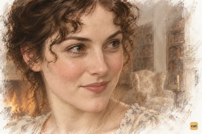 Elizabeth catches the protection beneath her father's joke.