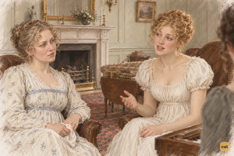 Jane gently corrects Mrs. Bennet’s account of Darcy’s silence.