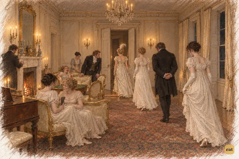 Mrs. Bennet leaves Netherfield sure of Jane's future and Elizabeth's marriage to Collins