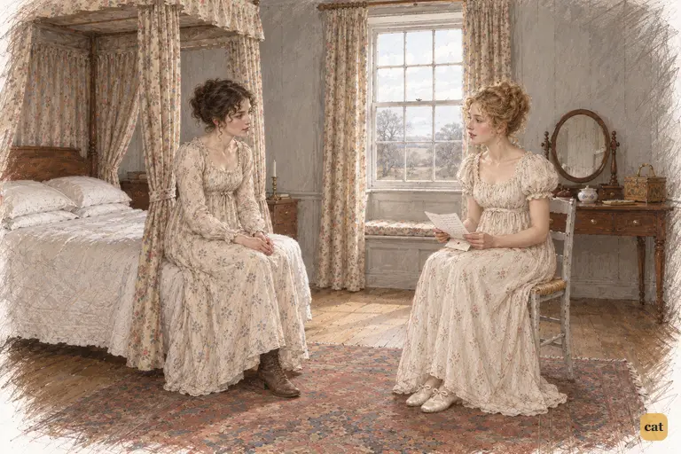 Jane tells Elizabeth that the Netherfield party has left for London.