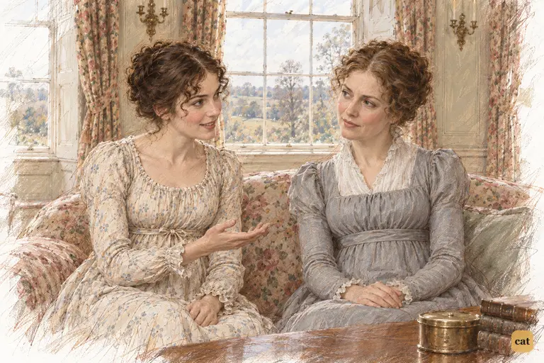 Elizabeth makes a laughing promise to manage Wickham’s feelings as well as her own.